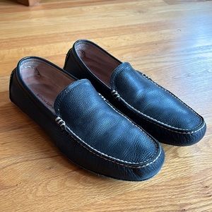 Mens all leather driving shoes